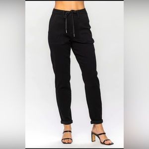 Judy Blue black denim joggers